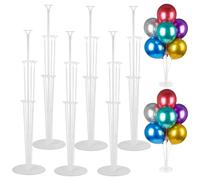 6 Sets Soporte Globos Cumpleaños Kit de soporte de globos de mesa Transparente Soporte Para Globos para Boda, Cumpleaños, Fiesta