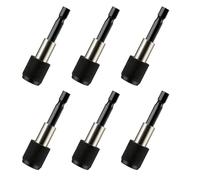 6 soportes magnéticos para puntas con función de cambio rápido, 1/4 pulgadas 60 mm, fuerza magnética extrafuerte - adecuado para destornilladores inalámbricos, taladros y destornilladores Bosch