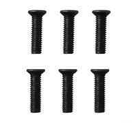 6 tornillos de fijación M5/M6, 22 mm, rosca izquierda para portabrocas, adaptador de vástago, metal negro, portabrocas UNF (M6 x 22 mm)