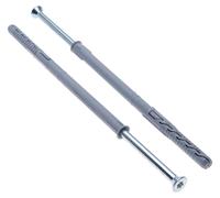 6 tornillos Torx TX30 de 125 mm con revestimiento de zinc y 8 tapones de nylon de 120 mm – Kit de refuerzo