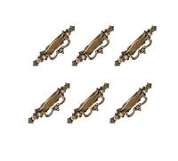 6 Un. TIRADOR Asa bronce envejecido Cajón Mueble clásico 131x33MM