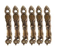 6 Un. TIRADOR Péndulo bronce envejecido Cajón Mueble clásico 131x24MM