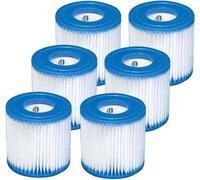 6 unidades de cartucho de repuesto para filtro de piscina, modelos 28601/28602 - Filtro de piscina tipo H, modelo 29007E - Juego de filtros para piscinas exteriores