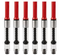 6 unidades de pluma estilográfica convertidor de tinta para Lamy, convertidor para pluma estilográfica Z28, repuesto para cartucho de tinta, convertidor de enchufe, plástico giratorio, anillo interior