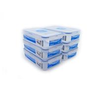 6 X & Lock Lock-Boîte de conservation rectangulaire 800 ml-Boite Lunch Box HPL816