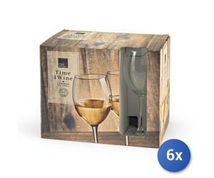 6 X Royal Leerdam Copas Time4Wine De Vino En Vidrio Transparente 33 cl