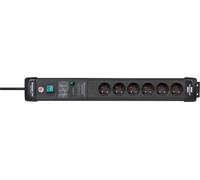 Brennenstuhl Premium-Line PDU 6 Sockets 3m Black w/ Switch And Surge Protection