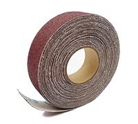 60 grano rollo de papel de arena rollo de tela de arena 2.5cmx8m rollo de papel de arena de alúmina para pulir muebles de acabado de madera, arena metálica y automóviles