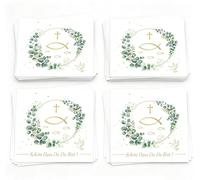 60 servilletas de comunión y confirmación, decoración de mesa, servilletas de confirmación, bautizos, comuniones, servilletas para niño y niña, servilletas de confirmación, primera comunión, diseño de