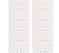 60 tiras adhesivas para colgar cuadros y marcos, tiras de montaje de imágenes, tiras Powerstrips, pequeñas tiras de recambio, resistentes, para ganchos interiores, decoración, sin daños