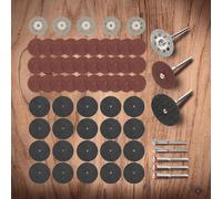 60 uds discos de corte de diamante juego de muela de lijado hoja de sierra Circular para carpintería Metal Dremel Mini herramienta rotativa de taladro 60B