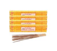 60 Varillas de Incienso Nag Champa Goloka Agarbathi 16gr 4 Cajas Sticks 60 Minutos Palos Varas