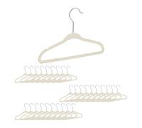 60 x Perchas infantiles de terciopelo Perchas bebé Perchas guardarropa crema