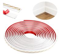 600cm Peel and Stick Molduras Decorativas para Techo, 3D Cenefa Adhesiva Para Pared para Marcos de Espejos, Muebles, Marcos de Puertas, Techos, Decoración del Hogar(Blanco con oro)