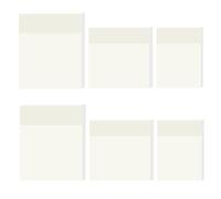 600PCS Notas Autoadhesivas Transparentes de PET Reutilizables para Libros y Documentos, Blocs Adhesivos Escribibles Sin Residuos, Recordatorios Discretos para Estudio Oficina y Organización Diaria