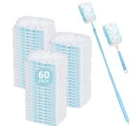 62 Piezas Atrapapolvo, Compatible con Swiffer Plumero Atrapapolvo Recarga Magnética, Plumero Magnético con Plumero Extensible, Atrapa Polvo para Limpiar Polvo y Pelos - Utensilios de Limpieza