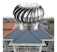 680 mm/27 pulgadas, ventilador de techo 304, resistente a la intemperie, base ajustable, robusto, para chimeneas, fácil instalación, giratorio sin alimentación, ventilador impermeable