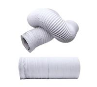 6M 150-80mm De Diámetro, Piezas De Repuesto Flexibles Portátiles for Aire Acondicionado, Manguera De Ventilación, Manguera De Escape(DIA.130MM-6M-White)