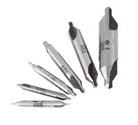 6pcs Brocas Centrales Conjunto de Brocas Centradoras Avellanador de Centro 60 Grados Broca de Acero de Alta Velocidad para Metal 1/1.5/2 / 2.5/3 / 5mm