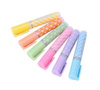 6pcs mini puntos rayas resaltador rotulador fluorescente bolígrafo fluorescente dibujo bolígrafos creativo y útilProfesional pragmático