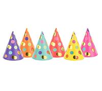 6Pk 16Cm Polka Dots Party Hats