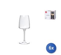 6X Bormioli Rocco Copa Exclusiva Chardonnay En Vidrio Transparente Efecto Cl 37