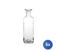 6X Botellas Bormioli Sin Tapa Optima Agua Lt 0,75