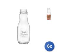 6X Botellas De Jugo 4 Estaciones Lt1 Bormioli Rocco