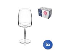 6X Copas De Vidrio Transparente Equip Home Para Vino Cl24