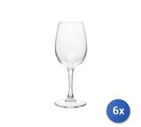 6x Copas De Vino En Vidrio Transparente Cabernet Tulipe Cl25