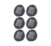 6X Garden Solar Powered Replacement Round LED Light Box Caja de Batería Solar Células Solares Li-Ion Cargador de Batería