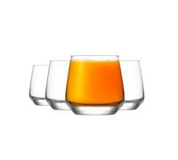 6x Lal 345ml Vasos de Whisky - Vidrio Pasada de Moda Escocesa Borbón Ron Vasos para Beber Cócteles Conjunto de Caja de Regalo - by LAV