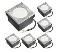 6x LED empotrable de suelo para adoquines NEOLUM para exterior IP67 angular 10