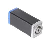 6X LED PowerCon Acoplador de CA Adaptador Extensor Conector Adaptador Recto de Montaje en Panel Speakon de Alta Calidad Azul A