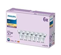 6x Philips LEDClassic 4.6W (50W) GU10 WW 36D ND 8719514452527