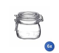 6x Tarro De Cristal De Conserva 500 Ml. Hermético 1198