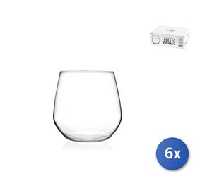 6X Vasos Dof De Vidrio Transparente Aria Cl38