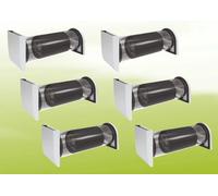 6x Viessmann Vitovent 050-D Tipo H20E A43 sin panel de control - Acero inoxidable - Z025294