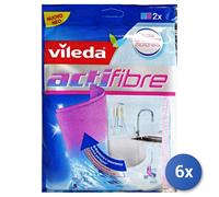 6x Vileda 148312 Paños Limpieza Microfibra PVA Azul