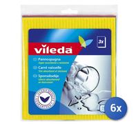 6X Vileda Paño Esponja Original 3Pz