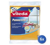 6x Vileda Paño Microfibra Para Vidrios Blanco 1 Pieza