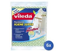 Pack 20 Vileda Paños Limpieza Suelos 30% Microfibra 50x45Cm 3 Piezas