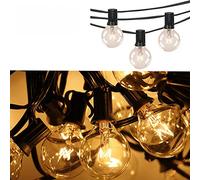 7.5 metros guirnalda luces exterior - G40 cadena de luces para exterior Impermeable guirnalda bombillas exterior con 25 bombillas de globo,Guirnaldas luminosas de exterior tira de bombillas exterior