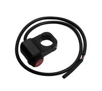 7/8" 22mm Botón Para Manillar De Faro De Motocicleta Universal 12 V ATV Aluminio Negro Resistente Al Agua Interruptor Para Manillar De Motocicleta Clausor Moto