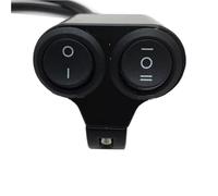 7/8" 22mm Interruptor De Control De Manillar De Motocicleta 12 V Doble Botón Interruptor De Intermitentes Altavoz 2 Opciones De Aleación Aluminio Para Motocicleta Clausor Moto(C style switch)