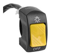7/8" 22mm Interruptor De Manillar Para Faro De Motocicleta Impermeable Para Scooter Interruptor De Segunda Línea Accesorios Universales De 12 V Clausor Moto(Yellow)