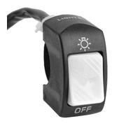 7/8" 22mm Interruptor De Manillar Para Faro De Motocicleta Impermeable Para Scooter Interruptor De Segunda Línea Accesorios Universales De 12 V Clausor Moto(White)