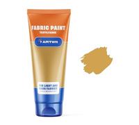 7 Artists Pintura Textil Dorada 60 ml - Pinturas para Tela y Cuero Permanente y Lavable | Pintura para Ropa, Zapatillas y Jeans | Pinturas Textiles para Tela | Fabric Paint Profesional
