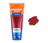 7 Artists Pintura Textil Roja Oscuro 60 ml - Pinturas para Tela y Cuero Permanente y Lavable | Pintura para Ropa, Zapatillas y Jeans | Pinturas Textiles para Tela | Fabric Paint Profesional