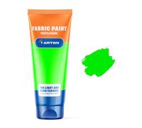 7 Artists Pintura Textil Verde Neon 60 ml - Pinturas para Tela y Cuero Permanente y Lavable | Pintura para Ropa, Zapatillas y Jeans | Pinturas Textiles para Tela | Fabric Paint Profesional